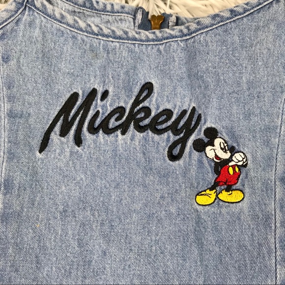Vintage Jerry Leigh Disney Mickey Denim Dress - Picture 2 of 6